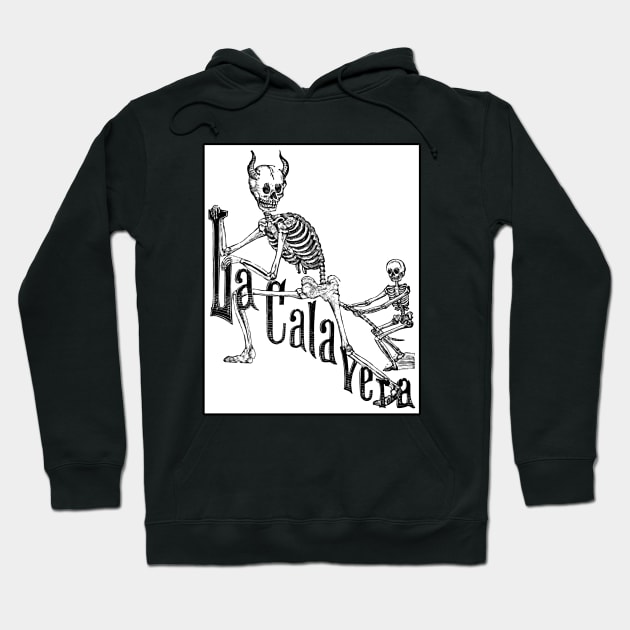 Day of the Dead Skeletons La Calavera Hoodie by Scarebaby